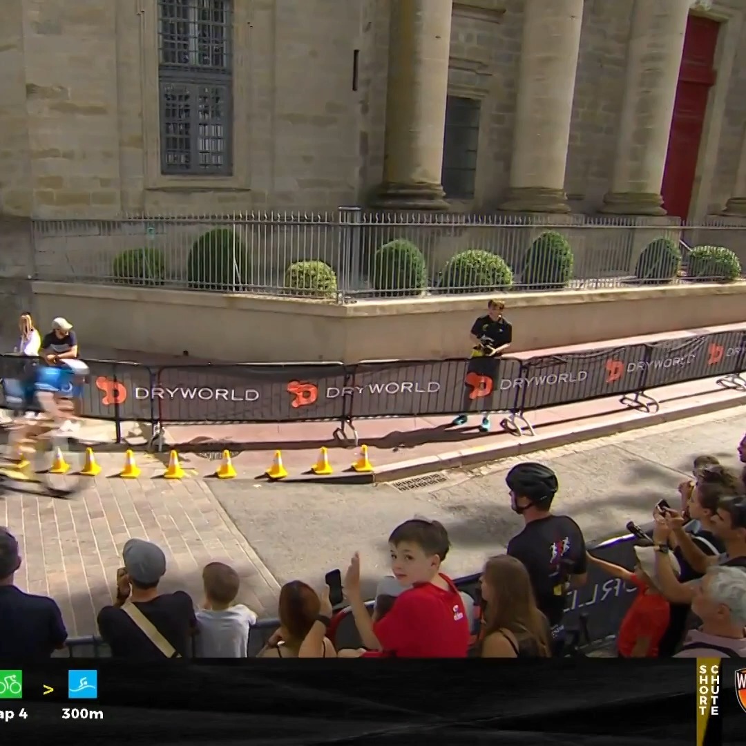 A painful exit from @superleaguetriathlon Toulouse for @taylerreidnz.